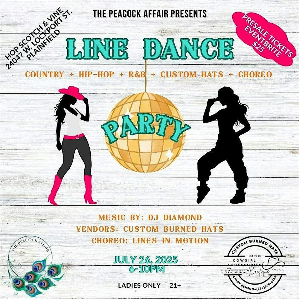7/26 - The Peacock Affair’s Line Dance Party